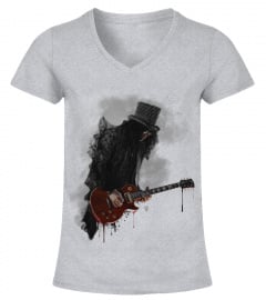Slash play guitar Guns N' Roses shirt
