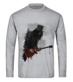 Slash play guitar Guns N' Roses shirt