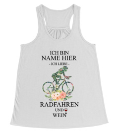 ICH LIEBE RADFAHREN UND WEIN