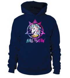 Unicorn Hail Satan Death Metal Rainbow shirt Rave Men Women