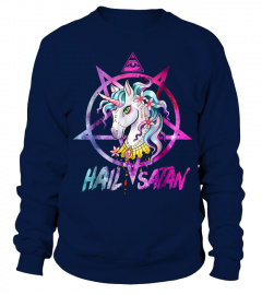 Unicorn Hail Satan Death Metal Rainbow shirt Rave Men Women