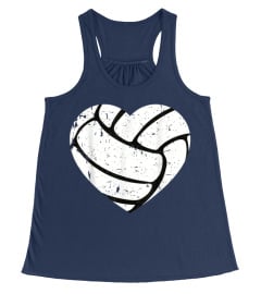 My Heart on that Court Funny Mom Volleyball T-Shirt Parents