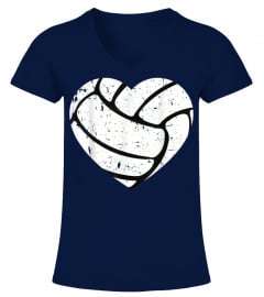 My Heart on that Court Funny Mom Volleyball T-Shirt Parents