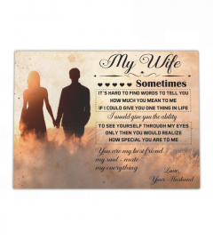 To My Wife Canvas