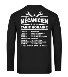 Tarifs du mécanicien