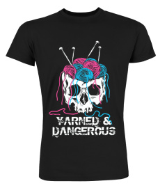 Knitting Skull Yarned And Dangeroud