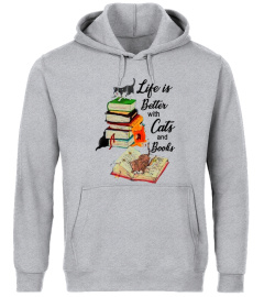 Life Is Better With Cats And Books Tshirt