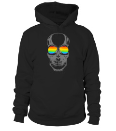 Gay Pride LGBT Rainbow Skull Shirt