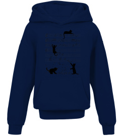Cute Cat Kitty Playing Music Note Clef Musician Art T-Shirt