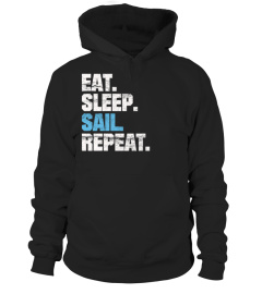 EAT SLEEP SAIL REPEAT SAILING SAILOR MARITIME GIFT