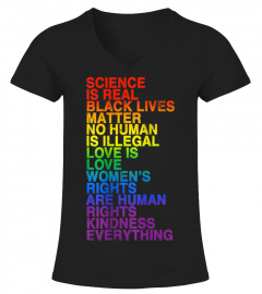 Science Is Real Black Lives Matter LGBT Pride T Shirt