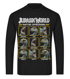 Jurassic World Two Blue Raptor Expressions Graphic TShirt