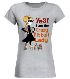 crazy lady pitbull