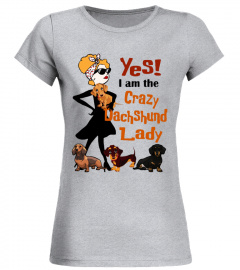 crazy lady dachshund