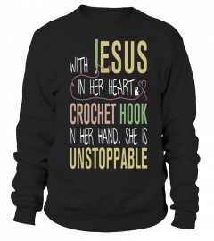 With Jesus In Her Heart T-shirt