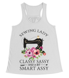 Sewing Lady Classy Sassy And A Bit Smart Assy T-shirt