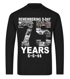 D-Day 75th Anniversary June 6th, 1944 WWII Memorial T-Shirt