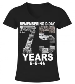 D-Day 75th Anniversary June 6th, 1944 WWII Memorial T-Shirt