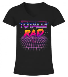 Totally Rad 1980s Eighties 80s Grid Outer Space T-Shirt