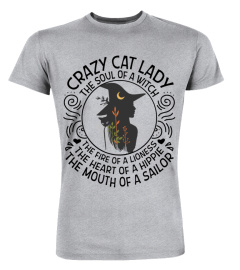 Cat-Crazy Cat Lady The Heart Of A Hippie