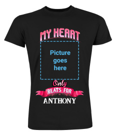 MY HEART - CUSTOMIZE  YOUR NAME & PHOTO  ON THE SHIRT!  