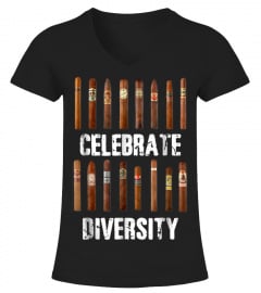 Celebrate Diversity Smoke Cigars TShirt Cigar Smoking Shirt