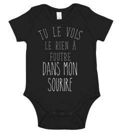 T-shirt tu le vois le rien à foutre dans mon sourire