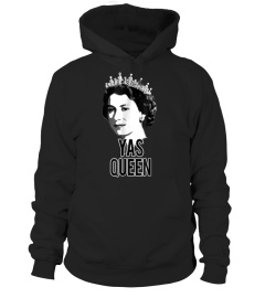 YAS QUEEN Elizabeth II England Meme T-Shirt British Crown