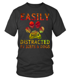 Jp Distracted By Dogs And Jeep Shirt