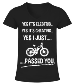 Funny E-Bike T-shirt Yes It's Electric