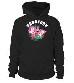Mens Funny Twin Dad Tshirt Unicorn Fathers Day Gift for Daddacorn