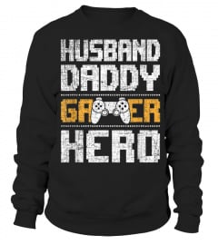 Mens Husband Daddy Gamer Hero T-Shirt