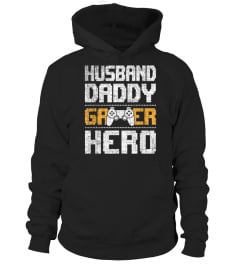 Mens Husband Daddy Gamer Hero T-Shirt