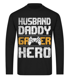 Mens Husband Daddy Gamer Hero T-Shirt