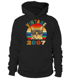 Vintage 12th Bday Cat Shirt Cat 2007 12 Years Old Gifts