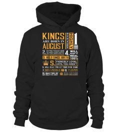 Birthday Gifts - Kings are Born In August T-Shirt