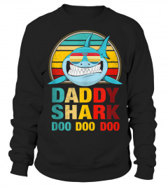 Mens Daddy Shark shirt Retro Vintage gift for Father Tank Top