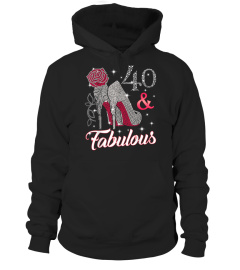 40  Fabulous T-shirt 40th Birthday t shirt for women