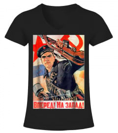 Forward To The West! Soviet Era War WW2 T Shirt