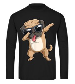 Dabbing Pug Shirt Boys Girls Pugs Dab Dance Dog Puppy Lovers