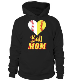 Funny Softball Mom T-Shirt Ball Mom Softball Baseball Tee