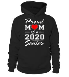 Proud mom of a 2020 senior graduate graduation tshirt