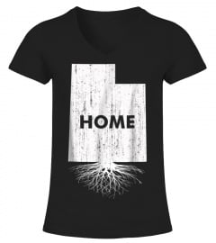 Utah Home Roots State Map T shirt