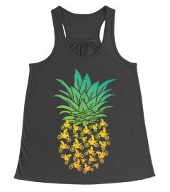 Tropical Pineapple Dirt Bike Motorcross Funny