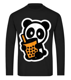 Panda Bubble Tea Boba Bambu Brand Bear Thai Milk Tea Cute T-Shirt