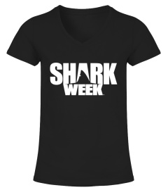 Shark Week All Black Shark Fin Logo 2