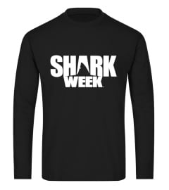 Shark Week All Black Shark Fin Logo 2