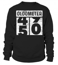Oldometer Odometer Funny 50th Birthday Gift 50 yrs Old Joke T-Shirt
