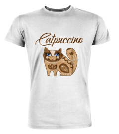 Siamese Burmese Cat Coffee Catpuccino Capuccino tshirt