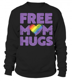Womens Free Mom Hugs Tshirt, Free Mom Hugs Rainbow Gay Pride Tshirt 1